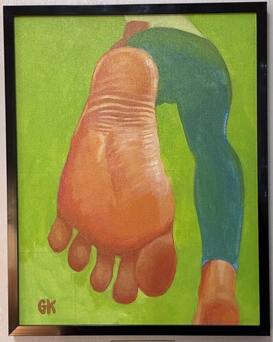 Showing off your sole. von George Katich, Malerei kaufen auf Singulart