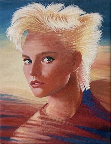 Aimee Mann, Singer Songwriter van George Katich, Schilderij te koop op Singulart
