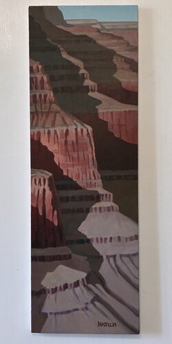 The South Rim Grand Canyon National Park de George Katich, Pintura a la venta en Singulart