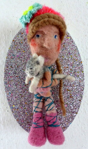 Katrin mit Katze de Sandra Fritz, Otros medios a la venta en Singulart