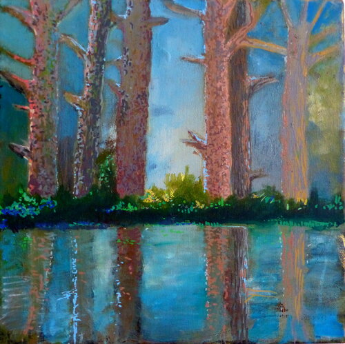 Am Abend de Sandra Fritz, Pintura a la venta en Singulart