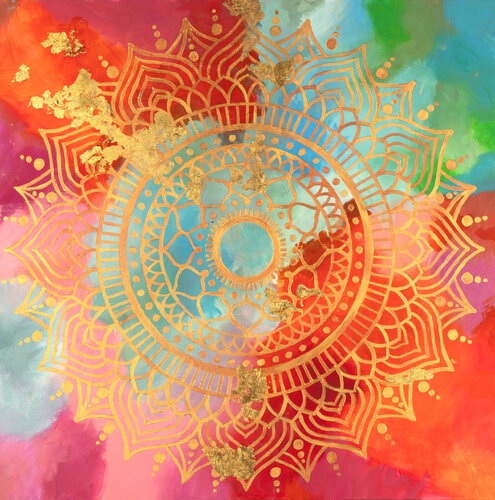 Golden Radiance van Sherin Qadir, Schilderij te koop op Singulart