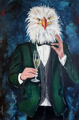 The Distinguished Eagle di Sherin Qadir, Pittura in vendita su Singulart