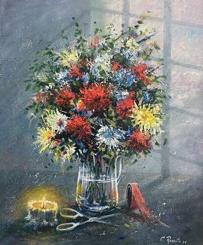 Il colore dei fiori by Claudino Rossato, Painting for Sale on Singulart