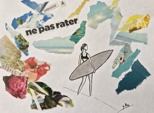 Ambiance à ne pas rater di Nathalie REY, Opera su carta in vendita su Singulart