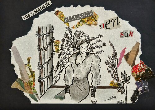 ÉLégance par Nathalie REY, Œuvre sur papier en vente sur Singulart