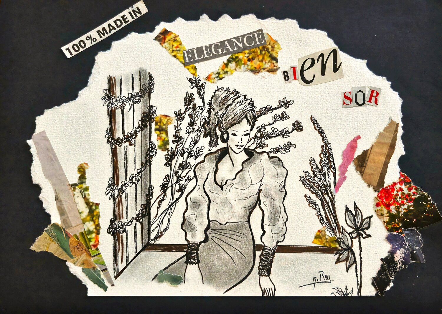 ÉLégance Nathalie REY Œuvre sur papier à vendre