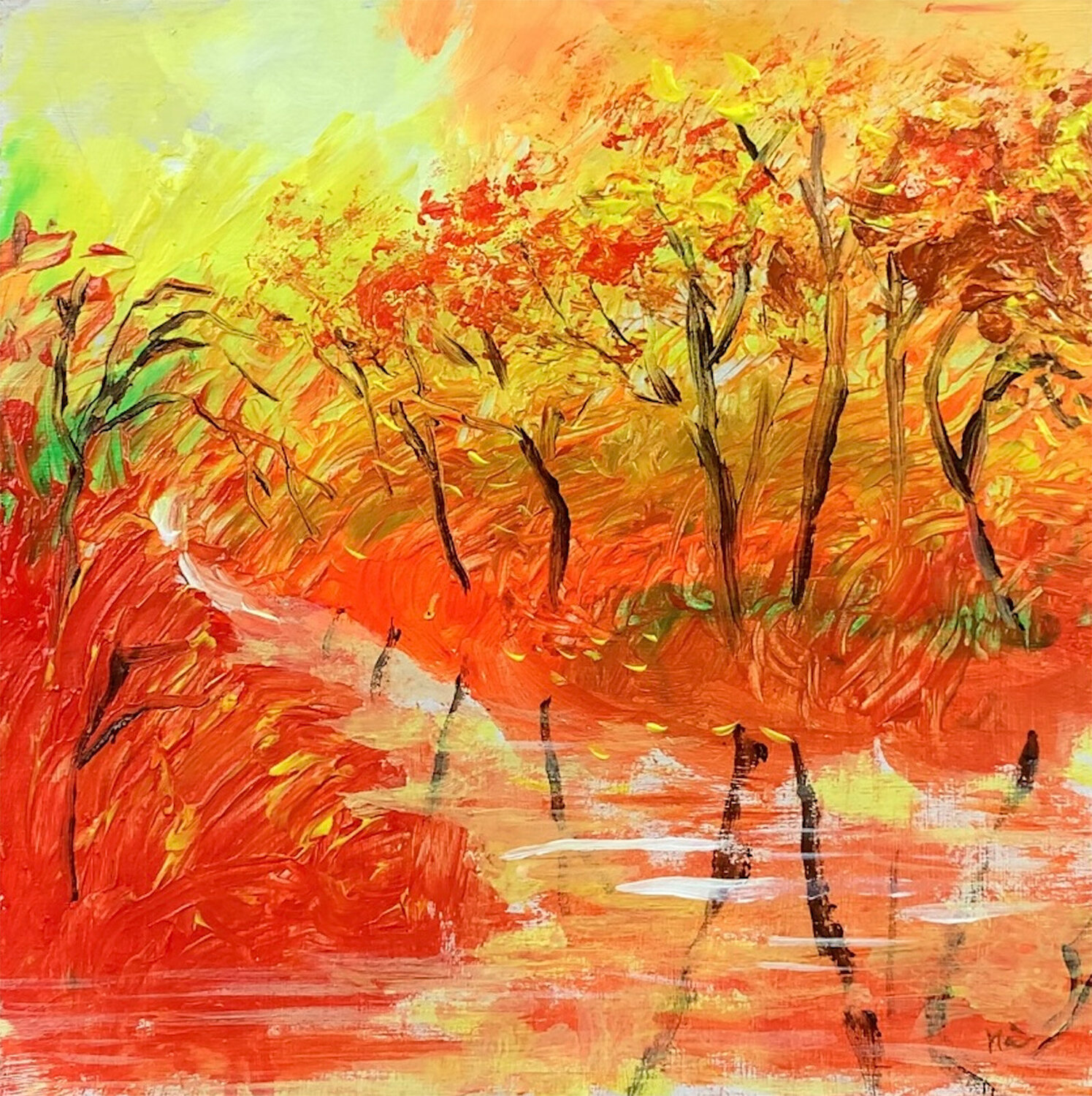Landscape 2 Le Ha Original painting for sale