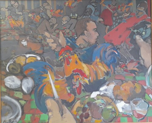 "Happy Hour at Emmaus" von Lynn Bushell, Malerei kaufen auf Singulart