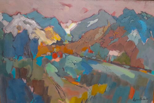 Landscape of the Dordogne by Lynn Bushell, 絵画 for Sale on Singulart