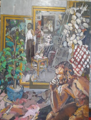 'The Thinker' von Lynn Bushell, Malerei kaufen auf Singulart
