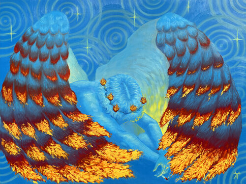 Icarus’ Burnout by Anaïs Tadini, Painting for Sale on Singulart