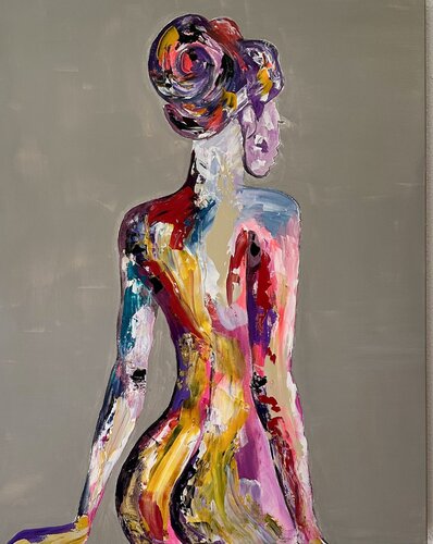 Inner Bloom van Natalie Milosevic Abbo, Schilderij te koop op Singulart