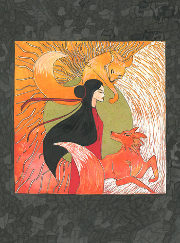 Kitsune Vol. 1: The Moon Guardian by Alona Petliarska, Print for Sale on Singulart