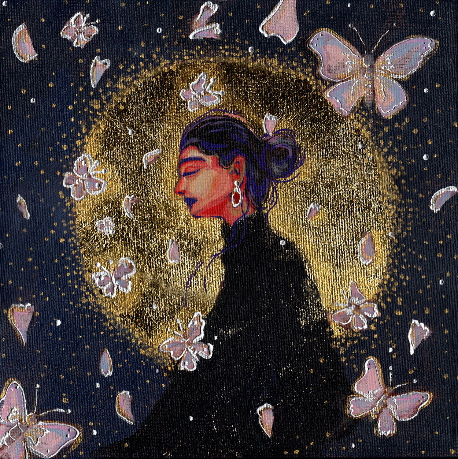 Butterflly Soul Alona Petliarska Originalgemälde zu verkaufen