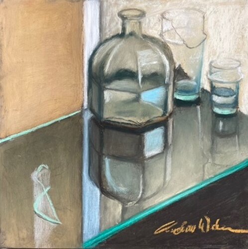 Still Life with Broken Glass van Andrew Weber, Schilderij te koop op Singulart