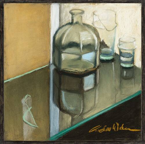 Still Life with Broken Glass by Andrew Weber, Painting for Sale on Singulart