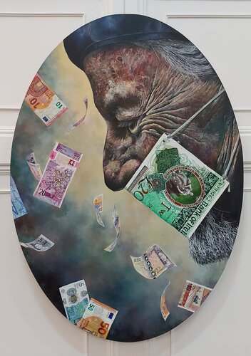 MONEY TALKS van Janice Lightowler, Schilderij te koop op Singulart