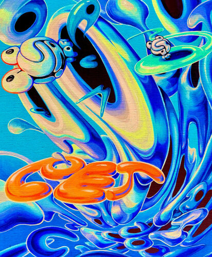 Mr. Alphabet 嗜好咲語（Shikou-Sakugo） de Yumi Asaba, Pintura a la venta en Singulart