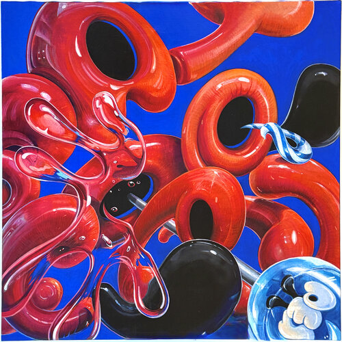Mr.Alphapet 先片番過（SenpenBanka） by Yumi Asaba, Painting for Sale on Singulart