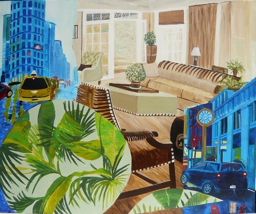 Lebendiges NY de Susanne Fritsch, Pintura a la venta en Singulart