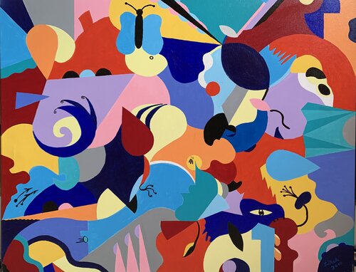 Ornamente 2 von Susanne Fritsch, Malerei kaufen auf Singulart