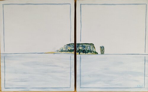 Helgoland  - ein Diptychon van Susanne Fritsch, Schilderij te koop op Singulart