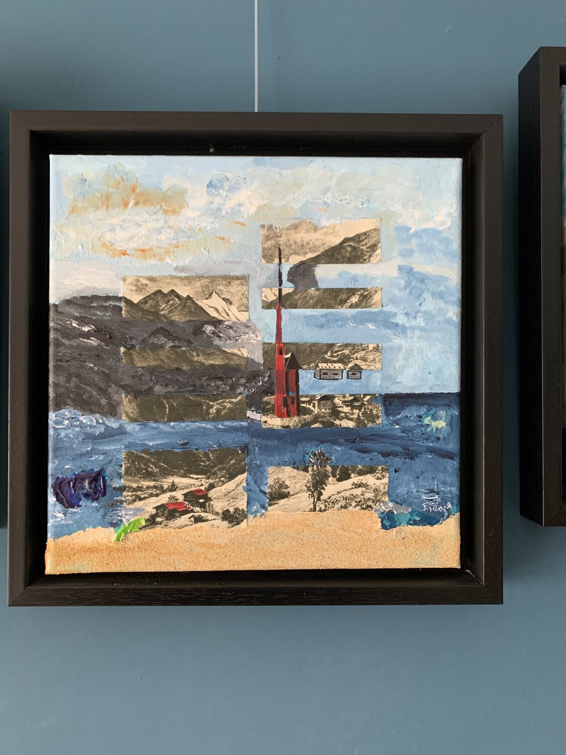 3 Generationen Bild Radierung/Acryl Heiligenblut Susanne Fritsch Originalgemälde zu verkaufen
