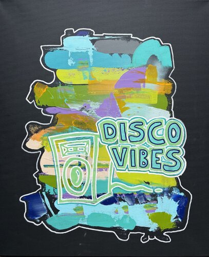 WAKAW - Disco Vibez van Patrick Konschak, Schilderij te koop op Singulart
