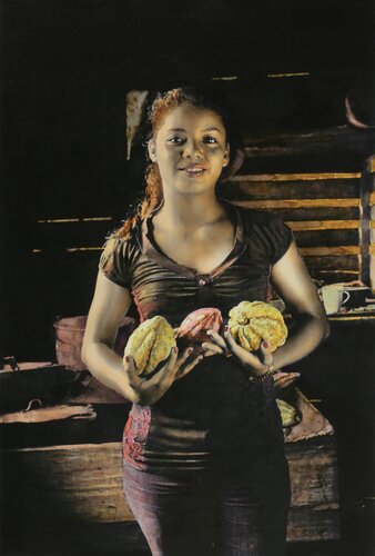 maryuris in her kitchen, rain forest, nicaragua di Thomas Ruhl, Fotografia in vendita su Singulart