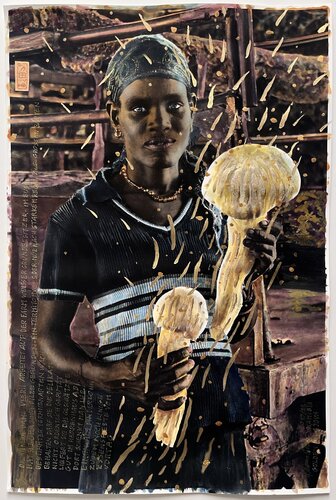 golden omajova, namibia, himba woman by Thomas Ruhl, Photography for Sale on Singulart