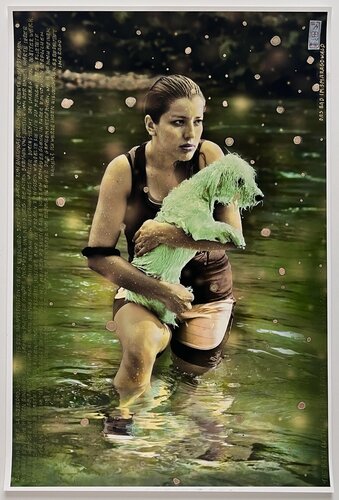 the bath in the emerald forest, original in serie,  ecuador, cloud forest by Thomas Ruhl, 사진 for Sale on Singulart