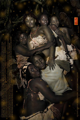 the feast under the yellowwood tree, the dancers, namibia par Thomas Ruhl, Photographie en vente sur Singulart