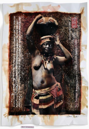 self censored or shaka zulus heritage by Thomas Ruhl, 写真 for Sale on Singulart