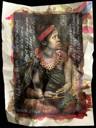 shaka zulu` s heritage. kwazulu natal. fading memories series par Thomas Ruhl, Œuvre sur papier en vente sur Singulart