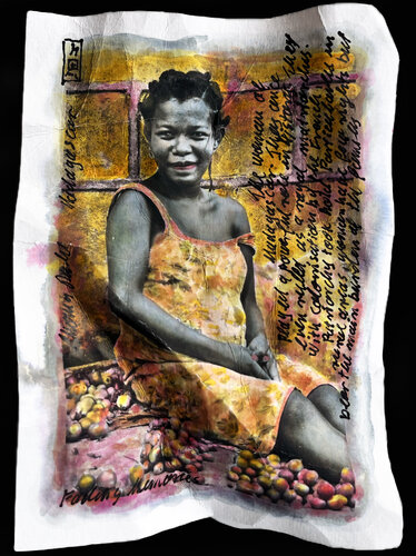 the woman of madagascar . fading memories series par Thomas Ruhl, Œuvre sur papier en vente sur Singulart