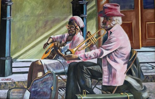 New Orléans Street Music von Neal Benham, Malerei kaufen auf Singulart
