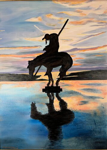 END OF THE TRAIL, OZARKS von Neal Benham, Malerei kaufen auf Singulart