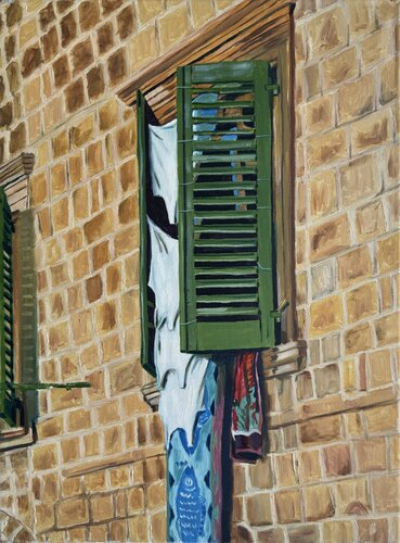LAUNDRY IN VENICE di Neal Benham, Pittura in vendita su Singulart
