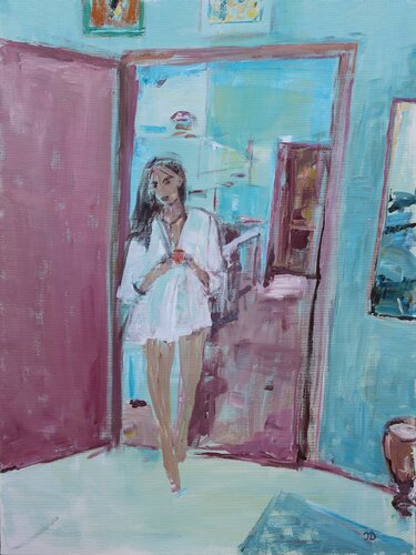 Domenica mattina de Ines Renate Döllert, Pintura a la venta en Singulart