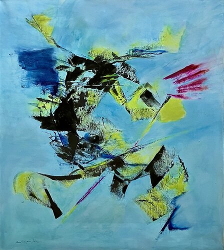 Regarder ses rêves en pleine face par Anne-Françoise Bélanger, Peinture en vente sur Singulart