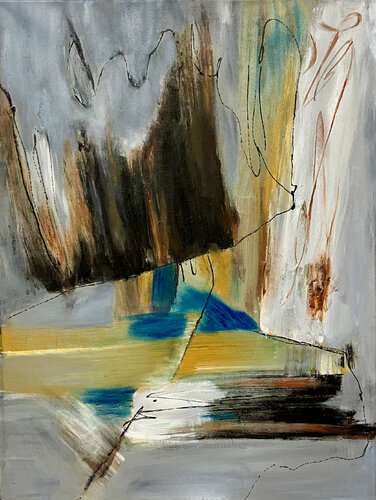 Taille de pierre  2026, huile sur toile 26 x20 po (66x51cm).jpeg by Anne-Françoise Bélanger, Painting for Sale on Singulart