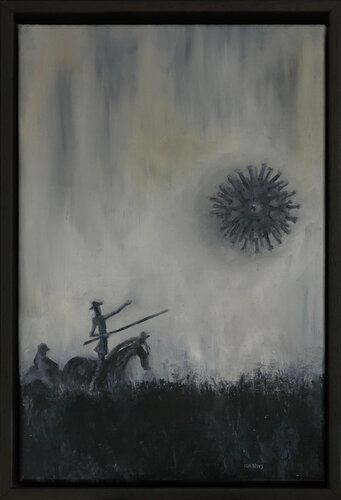 Contra el gigante by Ignacio Lorenzo Torets, Painting for Sale on Singulart