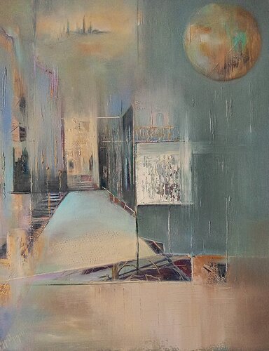 “Illusion of Truth” par Mzia Lekishvili, Peinture en vente sur Singulart