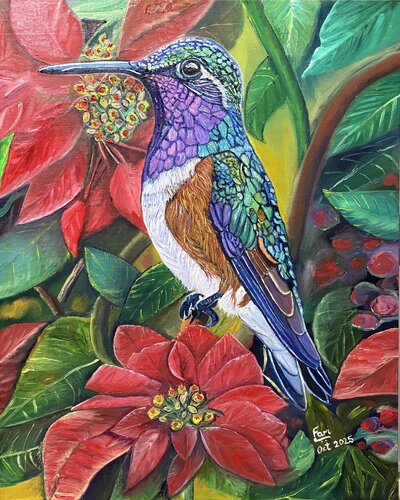 Bee Hummingbird von Fari Ali, Malerei kaufen auf Singulart