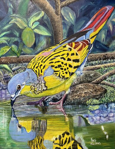 European Turtle Dove de Fari Ali, Pintura a la venta en Singulart