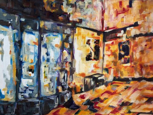 At the museum de Emilie VAS, Pintura a la venta en Singulart