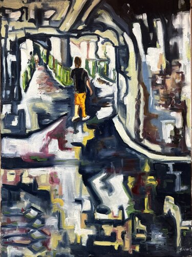 Urban walk de Emilie VAS, Pintura a la venta en Singulart