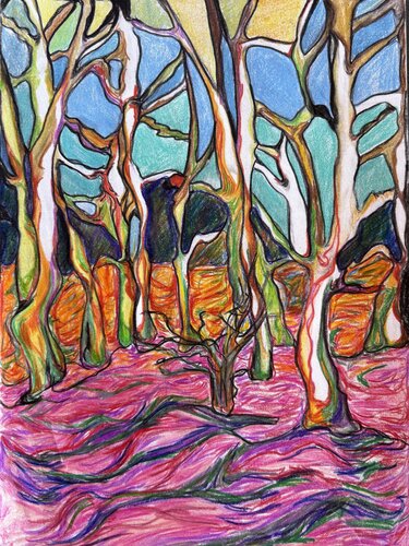 Le bois de Morgane by Emilie VAS, Drawing for Sale on Singulart