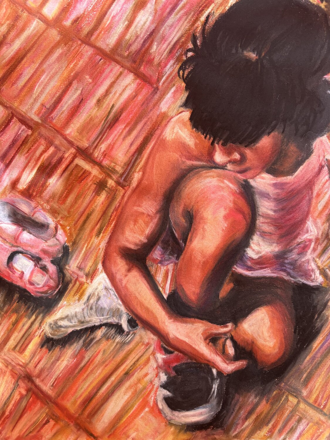 Entre deux pas Emilie VAS Original painting for sale